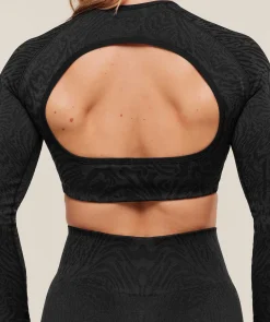 Adapt Animal Long Sleeve Crop Top