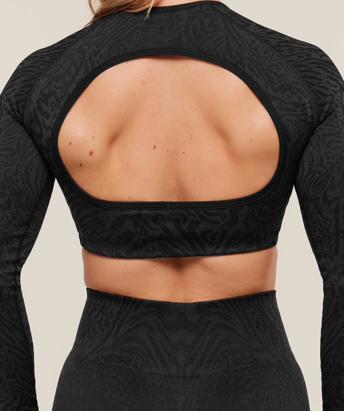 Adapt Animal Long Sleeve Crop Top