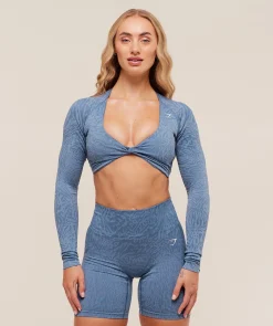Adapt Animal Long Sleeve Crop Top
