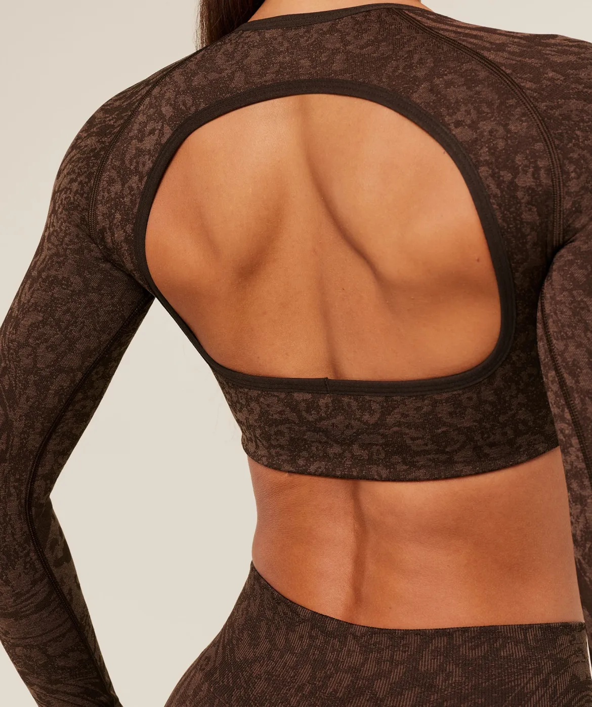 Adapt Animal X Whitney Long Sleeve Crop Top