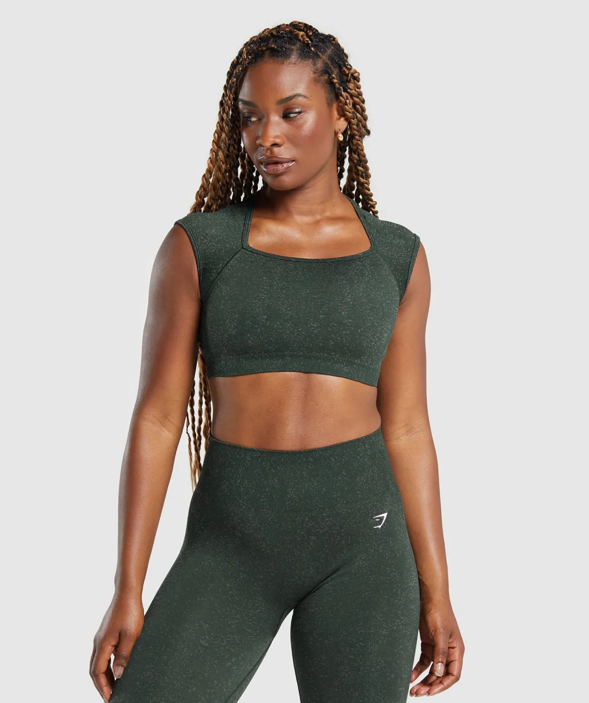 Adapt Fleck Seamless Crop Top