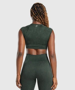 Adapt Fleck Seamless Crop Top