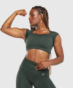 Adapt Fleck Seamless Crop Top