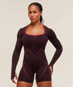 Apex Lift Seamless Long Sleeve Crop Top