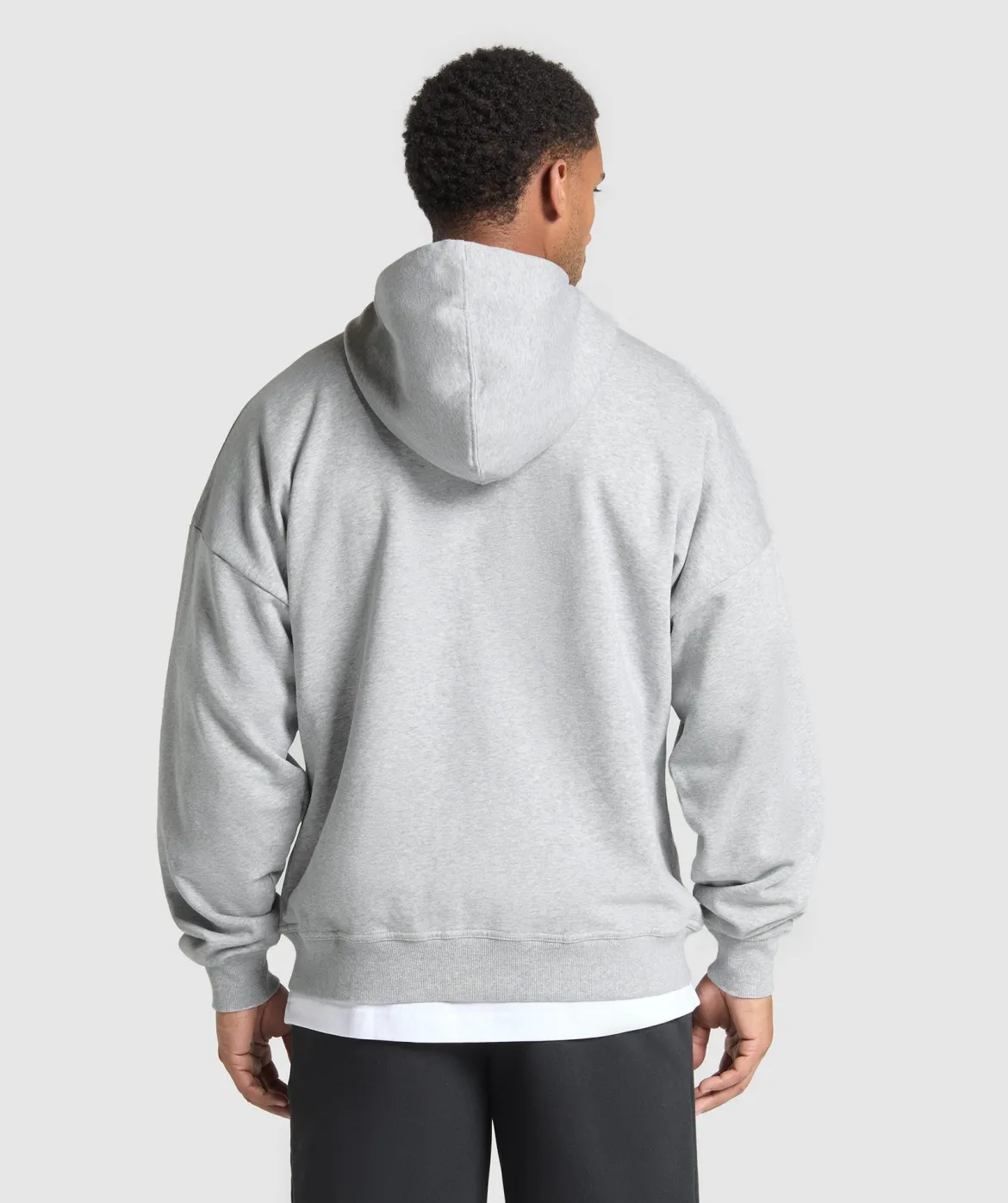 Crest Oversized Zip Up Hoodie