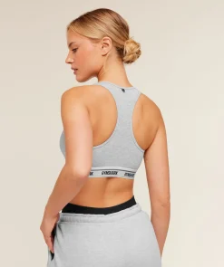 Elastic Branded Racerback Cotton Bralette