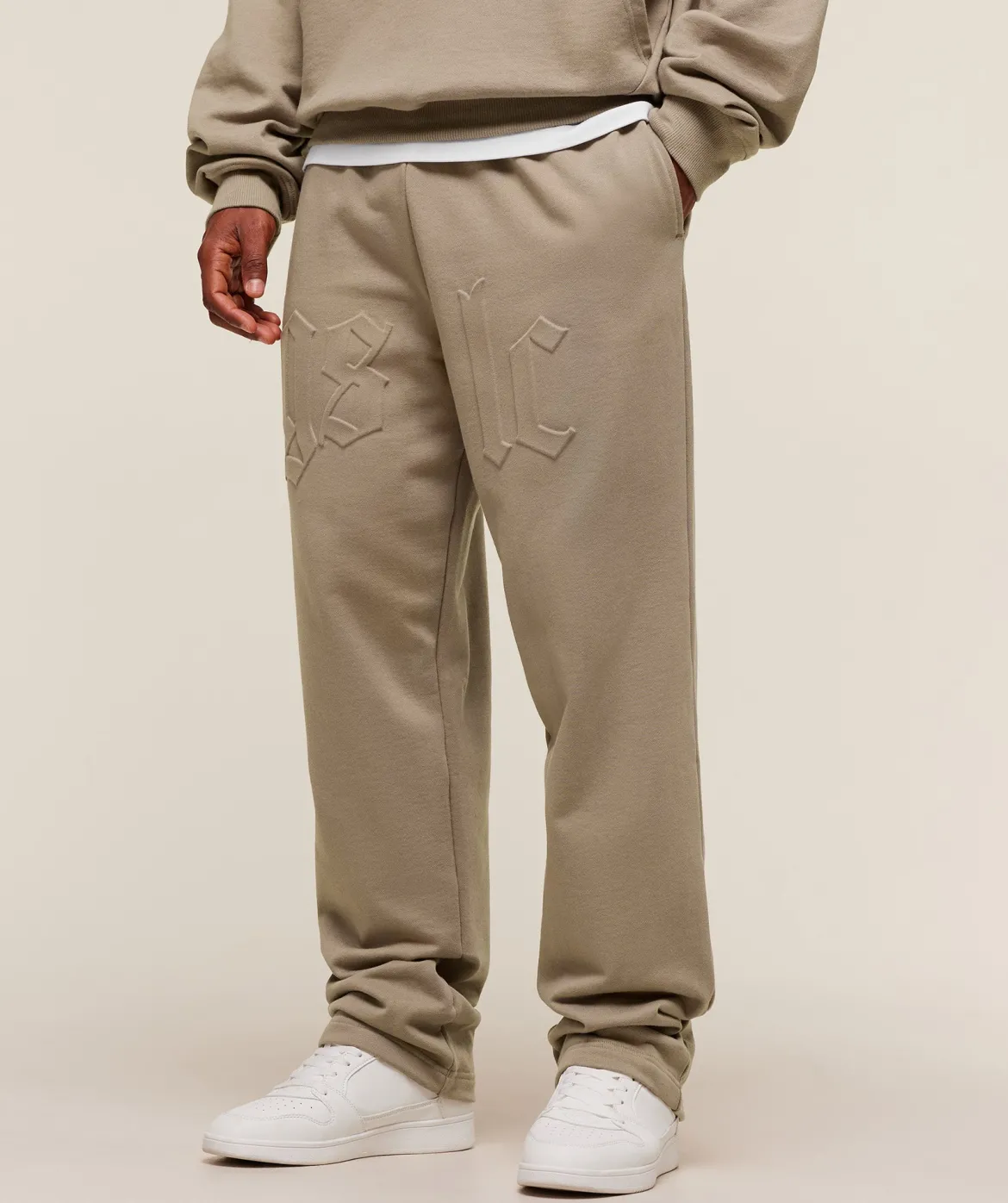 Embossed Straight Leg Joggers
