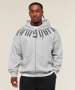 Fade Graphic Zip Up Hoodie