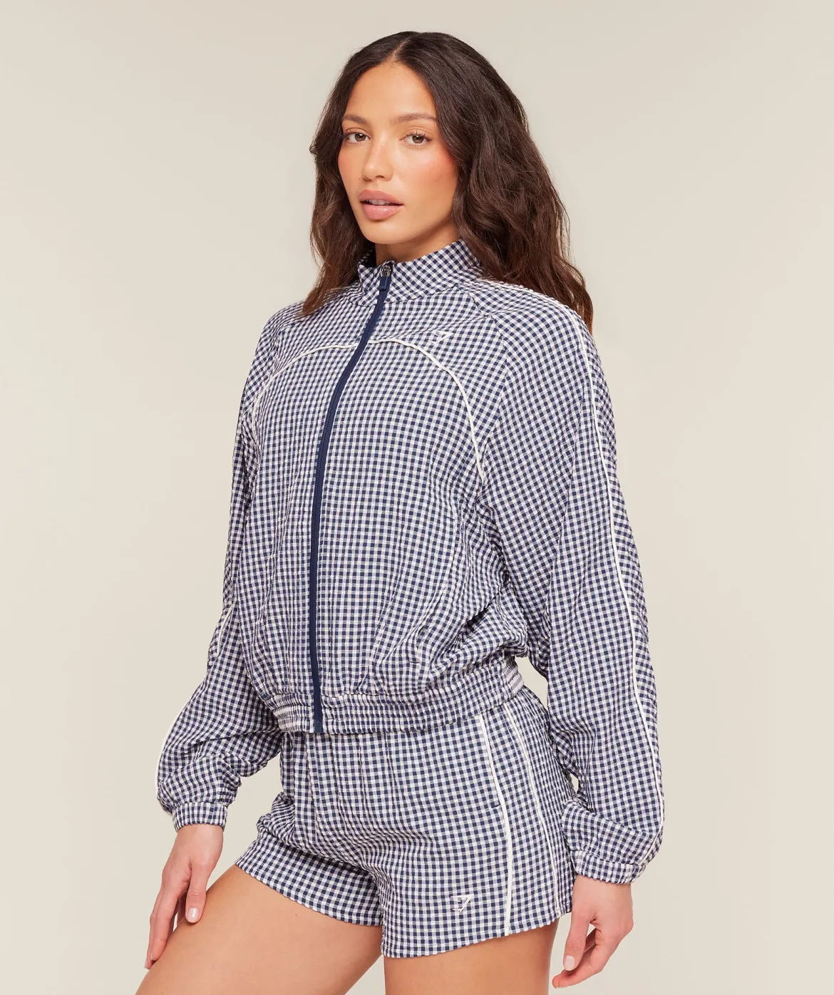 Gingham Track Jacket