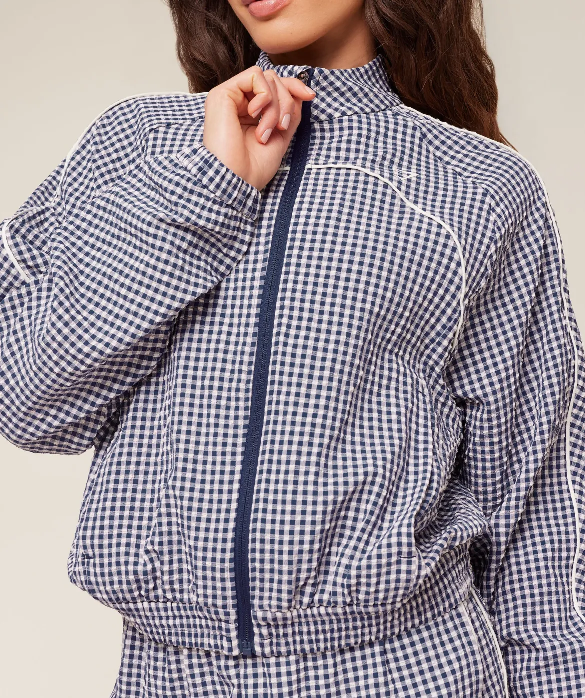 Gingham Track Jacket