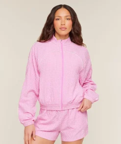 Gingham Track Jacket