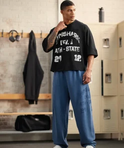 Graphic Mesh Oversized T-Shirt