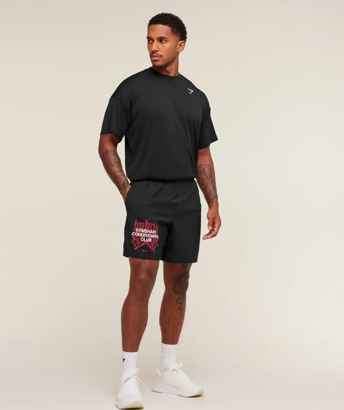 Hybrid Graphic 7" Shorts