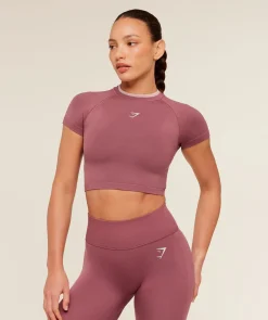 Interval Seamless Short Sleeve Crop Top