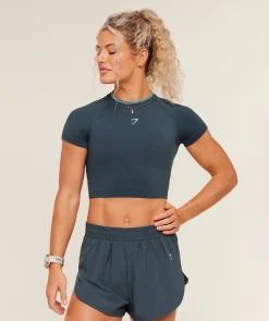 Interval Seamless Short Sleeve Crop Top