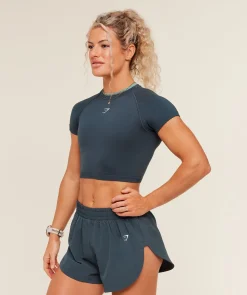 Interval Seamless Short Sleeve Crop Top