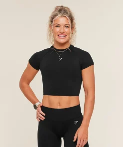 Interval Seamless Short Sleeve Crop Top