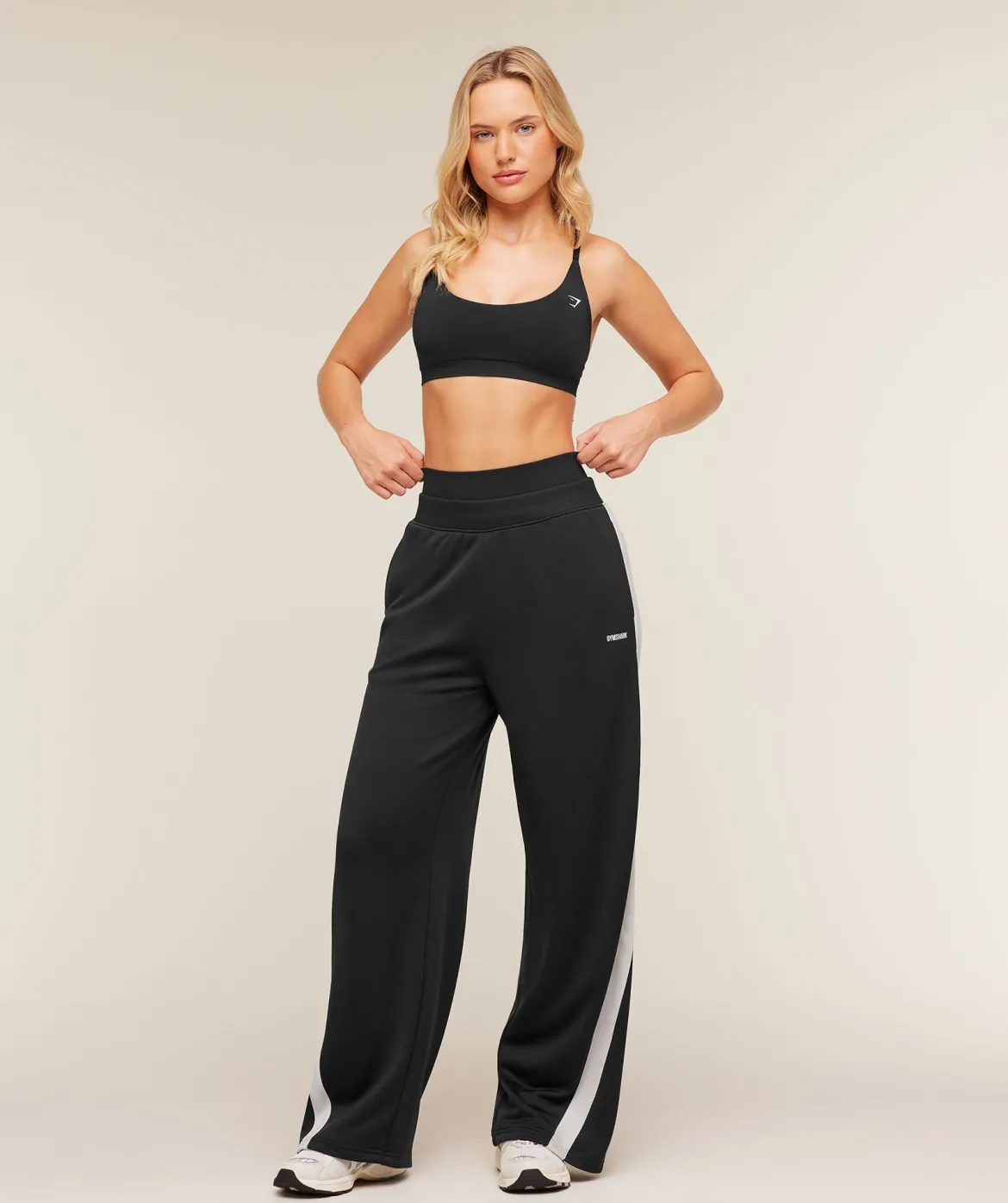 Lightweight Tricot Wide Leg Pants