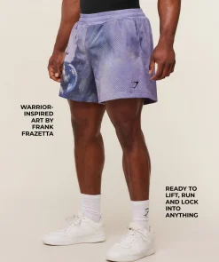 Power x Frazetta Graphic Shorts
