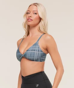 Printed Twist Front Bralette