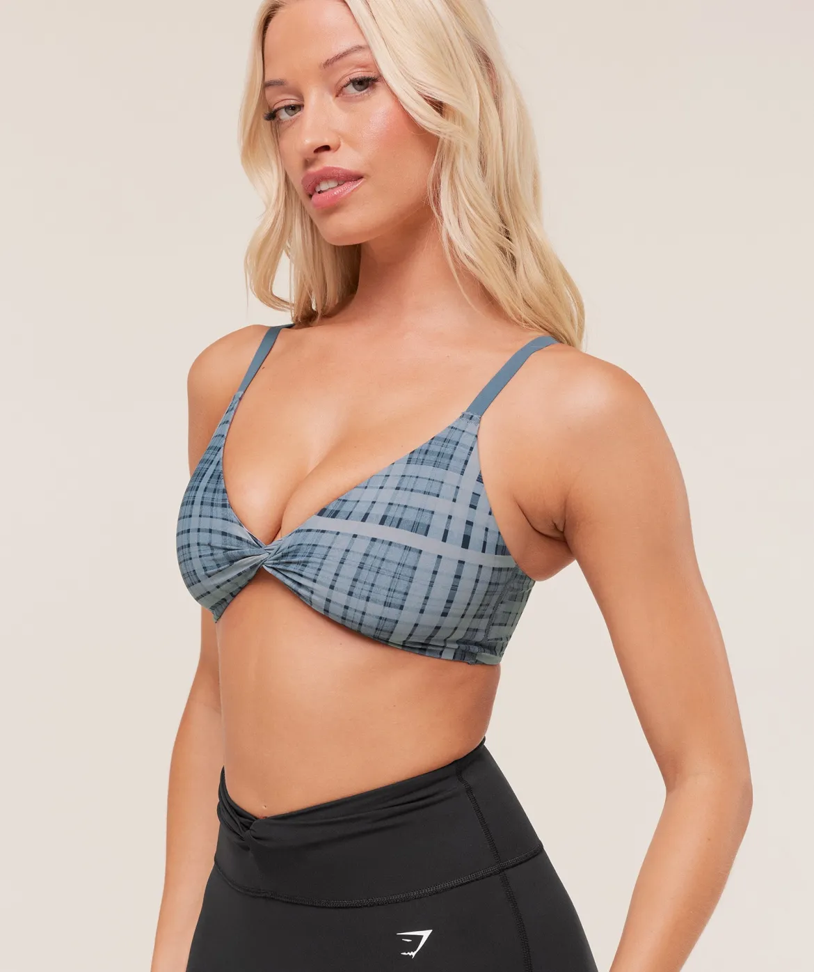 Printed Twist Front Bralette