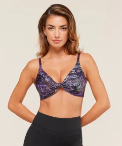 Printed Twist Front Bralette