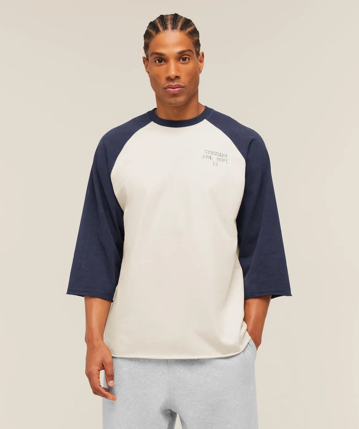 Retro Collegiate 3/4 Sleeve T-Shirt