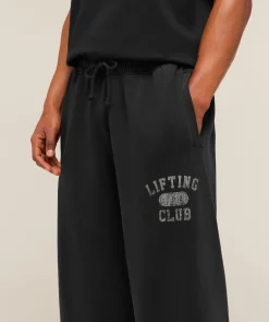 Retro Collegiate Graphic Wide Leg Pants