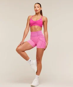 Ruched Strappy Sports Bra