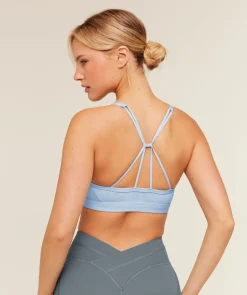 Ruched Strappy Sports Bra