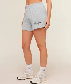 Script Embroidery Shorts