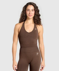 Vital Halter Neck Tank With Shelf