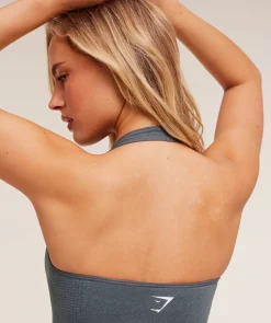 Vital Halter Neck Tank With Shelf