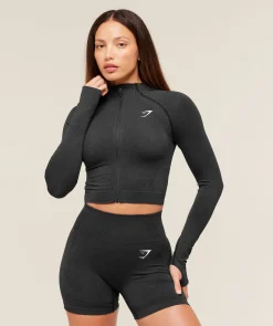 Vital Seamless Midi Zip 2.0 Pullover
