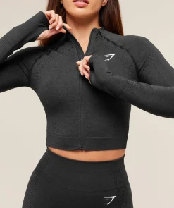 Vital Seamless Midi Zip 2.0 Pullover