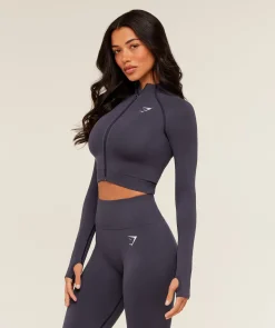 Vital Seamless Midi Zip 2.0 Pullover