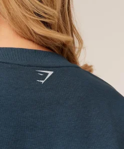 Worn Crest Graphic Sweatshirt